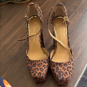 Jessica Simpson Animal Print Heels